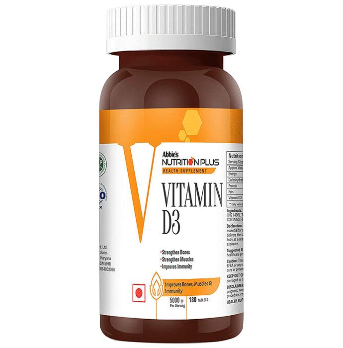 Abbie's Nutrition Plus Health Supplement Vitamin D3 Tablet - Nibasu