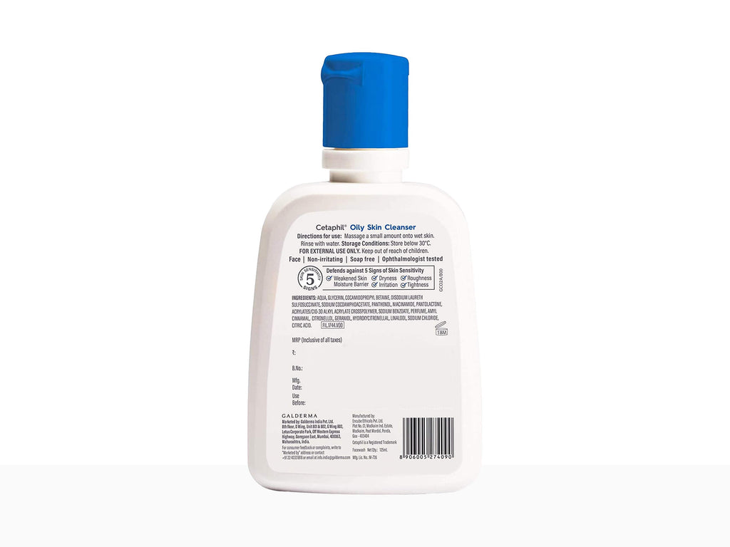 Cetaphil Oily Skin Cleanser Combination to Oily, Sensitive Skin - Nibasu