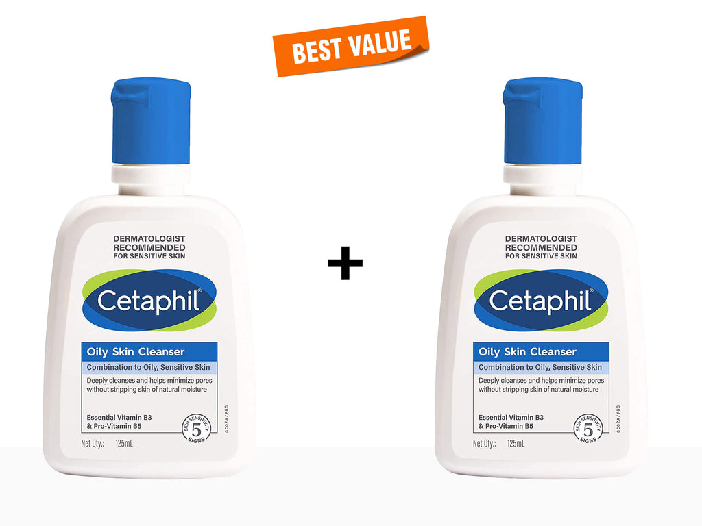 Cetaphil Oily Skin Cleanser Combination to Oily, Sensitive Skin - Nibasu