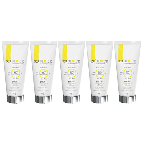 360° Block Sunscreen Gel (50gm Each) SPF 50+ - Nibasu