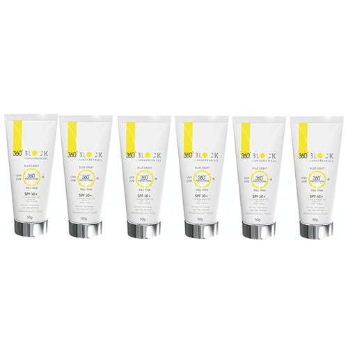 360° Block Sunscreen Gel (50gm Each) SPF 50+ - Nibasu