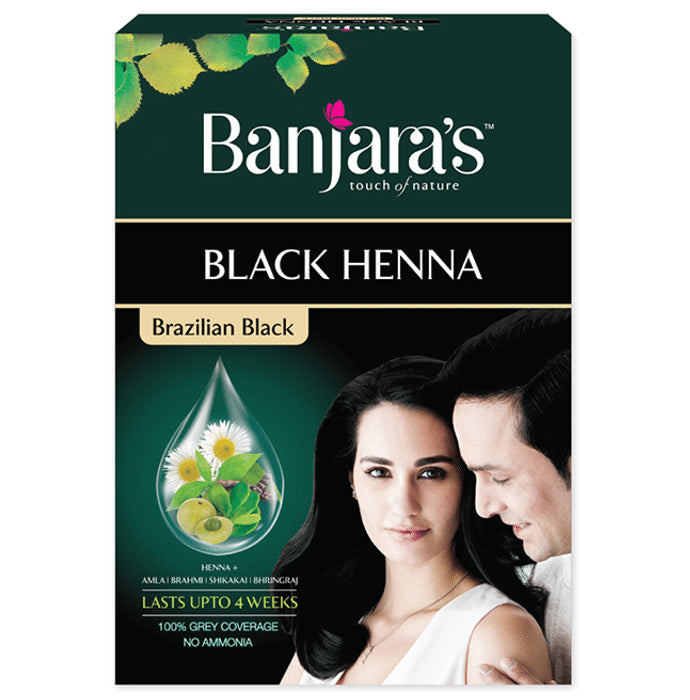 Banjara's Black Henna Brazilian Black - Nibasu