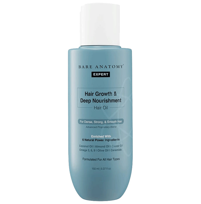 Bare Anatomy Hair Growth Oil for Deep Nourishment, Hair Growth, Anti Hairfall, Anti Frizz Oil - Nibasu