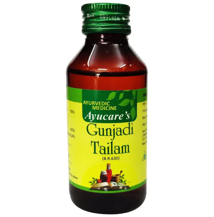 Ayucare's Gunjadi Tailam (100ml Each) - Nibasu
