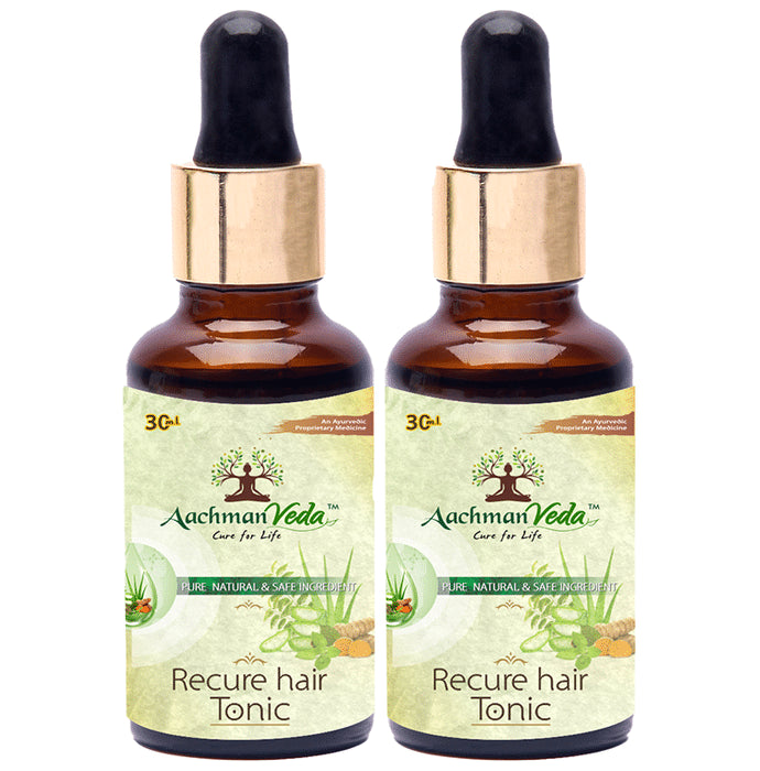 Aachman Veda Recure Hair Tonic (30ml Each) - Nibasu
