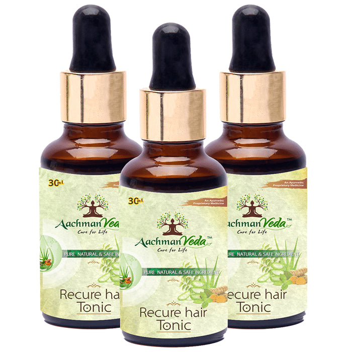 Aachman Veda Recure Hair Tonic (30ml Each) - Nibasu