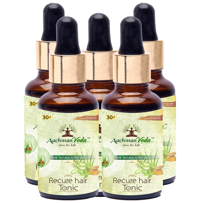 Aachman Veda Recure Hair Tonic (30ml Each) - Nibasu