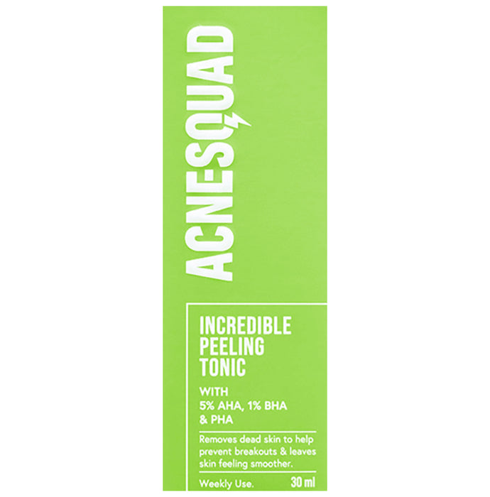 Acnesquad Incredible Peeling Tonic with 5% AHA & 1% BHA & PHA - Nibasu