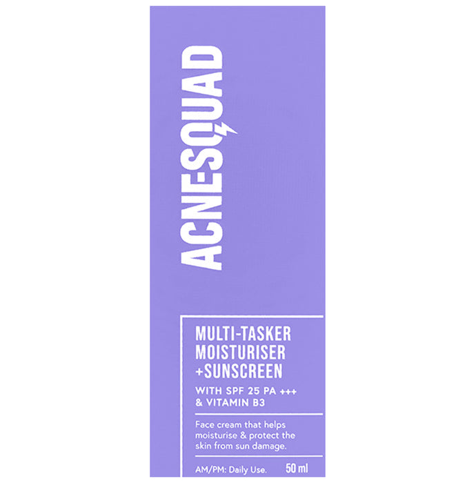 Acnesquad Multi-Tasker Moisturiser with Vitamin B3 Sunscreen SPF 25 PA+++ - Nibasu