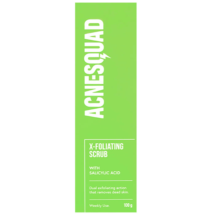 Acnesquad X-Foliating Scrub with Salicylic Acid - Nibasu