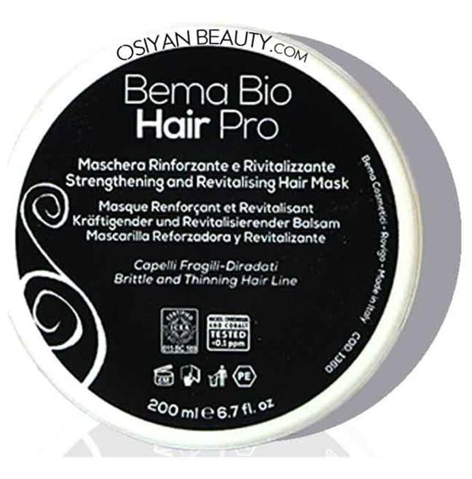 Bema Bio Hair Pro Mask Strengthening and Revitalising - Nibasu