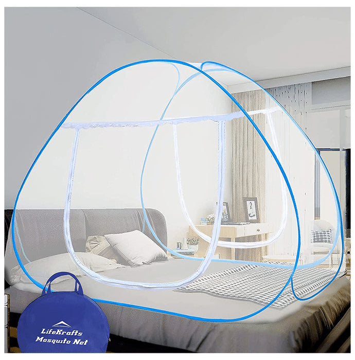 LifeKrafts Pop Up Bed Mosquito Net White - Nibasu