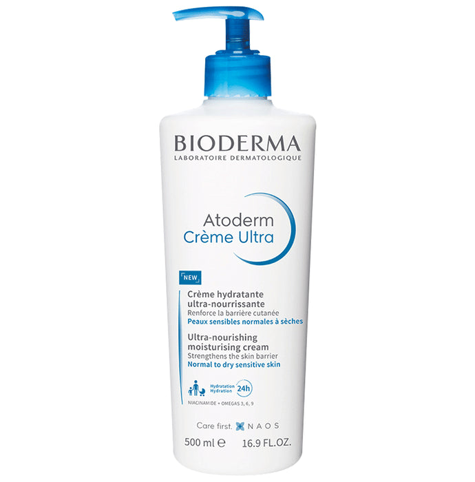 Bioderma Atoderm Ultra-Nourishing Cream | Face Care Product for Normal to Dry, Sensitive Skin | Hydrates and Strengthens Skin Barrier - Nibasu