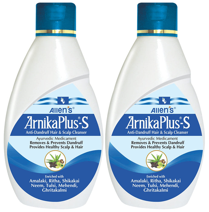 Allen Laboratories Arnika Plus-S Anti Dandruff Shampoo (100 ml Each) - Nibasu