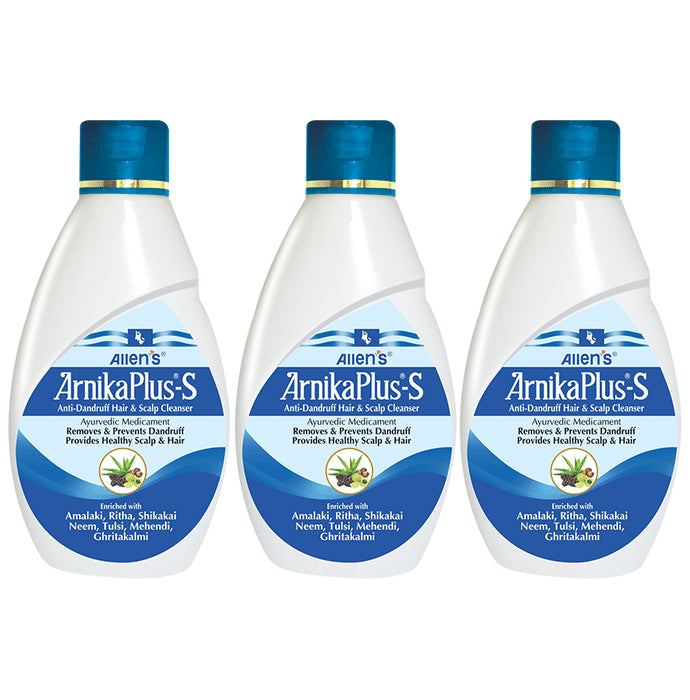 Allen Laboratories Arnika Plus-S Anti Dandruff Shampoo (100 ml Each) - Nibasu