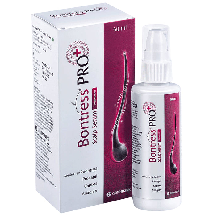 Bontress Pro + Hair Growth Serum with Anagain, Capixyl, Procapil & Redensyl | Reverse Hair Fall, Reactivate Hair Cells, Strengthen Weak Hair & Grow Thicker Hair | for Men & Women Hair Care - Nibasu