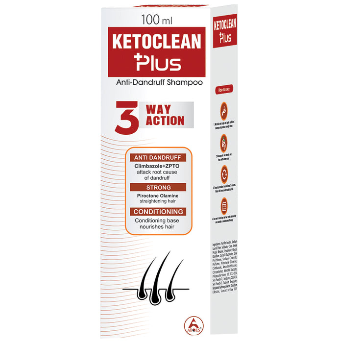 Alloes Anti-Dandruff Ketoclean Plus Shampoo with Climbazole & ZPTO - Nibasu