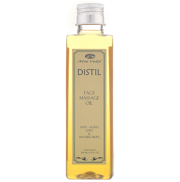 Aloe Veda Distil Face Massage Oil Anti-Aging Dry Skin - Nibasu