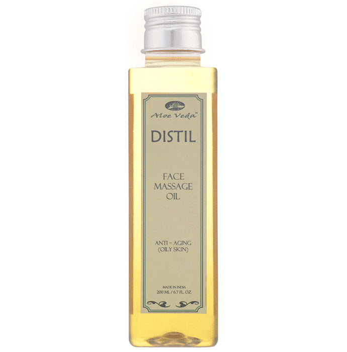 Aloe Veda Distil Face Massage Oil Anti-Aging Oily Skin - Nibasu