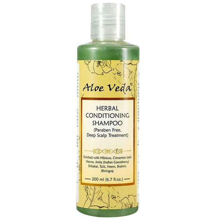 Aloe Veda Herbal Conditioning Shampoo - Nibasu