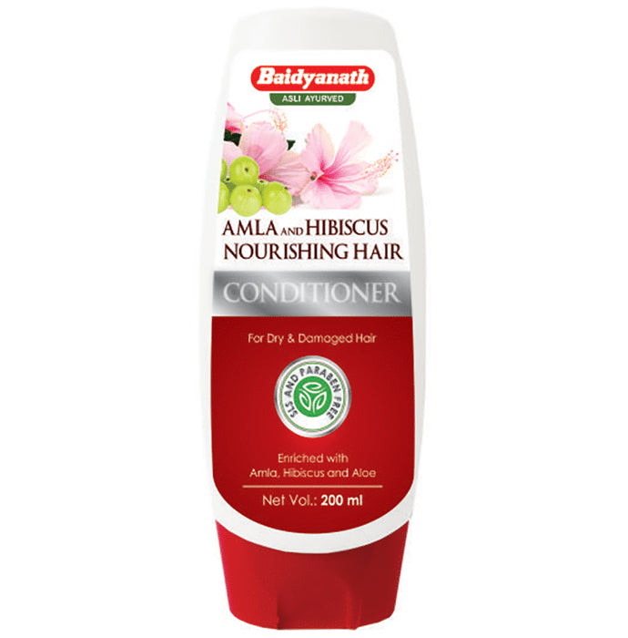Baidyanath (Nagpur) Amla and Hibiscus Nourishing Hair Conditioner - Nibasu