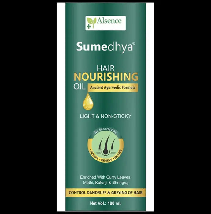 Alsence Sumedhya Hair Nourishing Oil (100ml Each) - Nibasu
