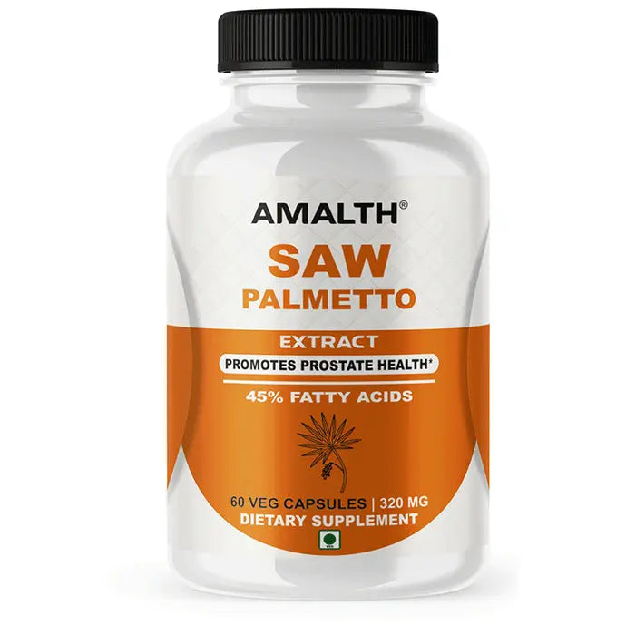 Amalth Saw Palmetto Extract Veg Capsules - Nibasu
