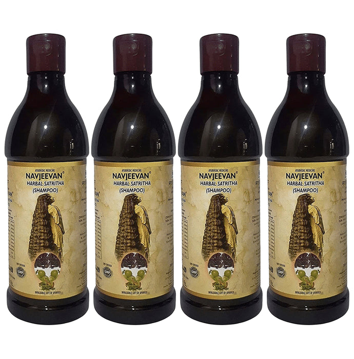 Amrit Navjeevan Navjeevan Harbal Satritha Shampoo(300ml Each) - Nibasu