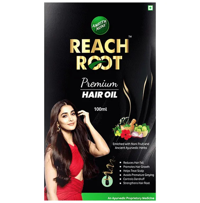 Amrith Noni Reach Root Premium Hair Oil - Nibasu