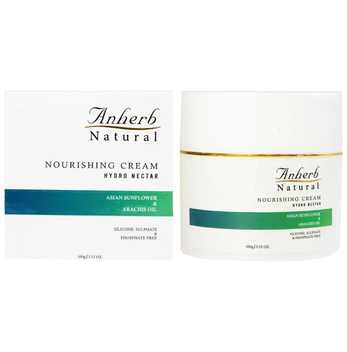 Anherb Natural Cream Nourishing Cream Hydro Nectar Asian Sunflower & Arachis Oil - Nibasu