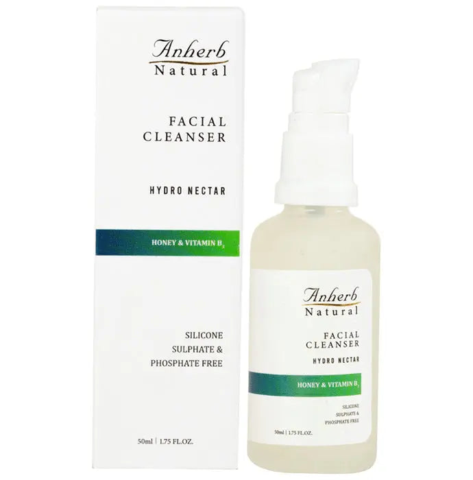 Anherb Natural Facial Cleanser Hydro Nectar Honey & Vitamin B3 - Nibasu