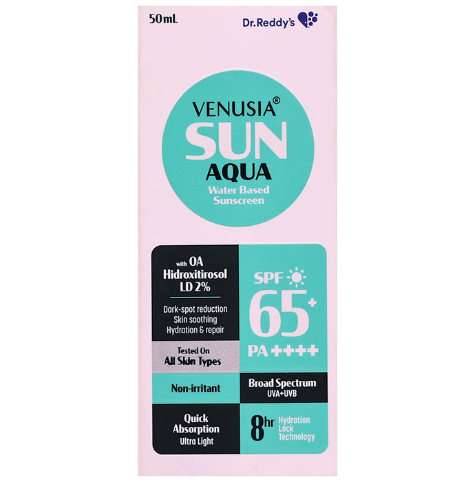 Venusia Sun Aqua Water Based Sunscreen SPF 65+ PA++++ - Nibasu