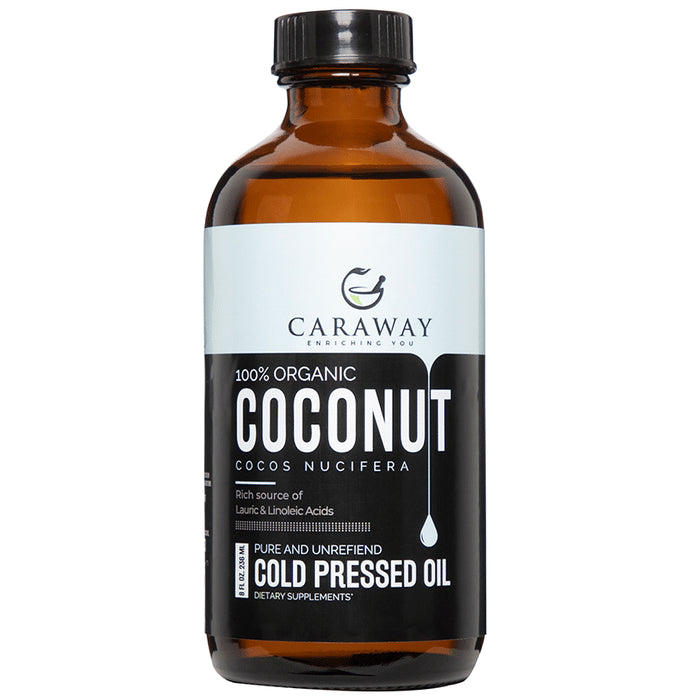 Caraway 100% Organic Coconut Cold Pressed Oil - Nibasu