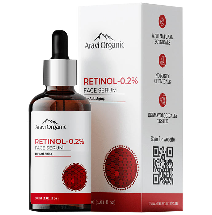 Aravi Organic 0.2% Retinol Face Serum - Nibasu