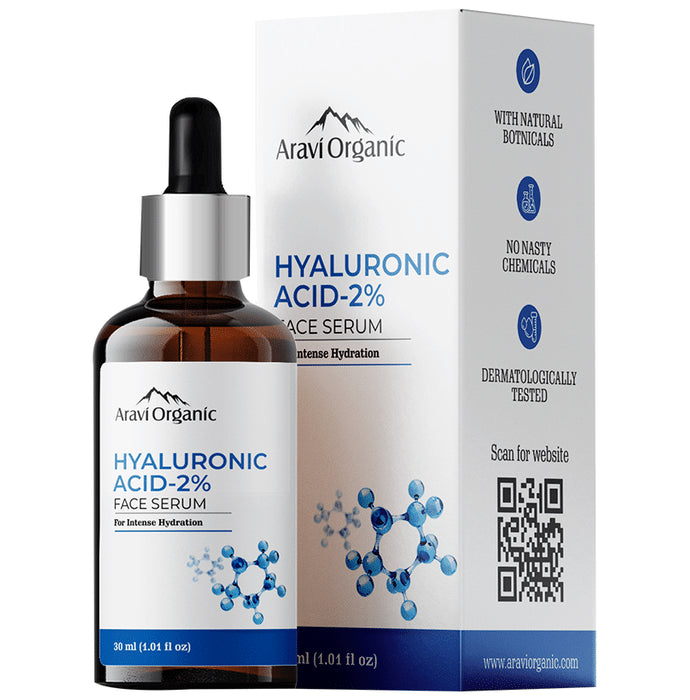 Aravi Organic 2% Hyaluronic Acid Face Serum - Nibasu