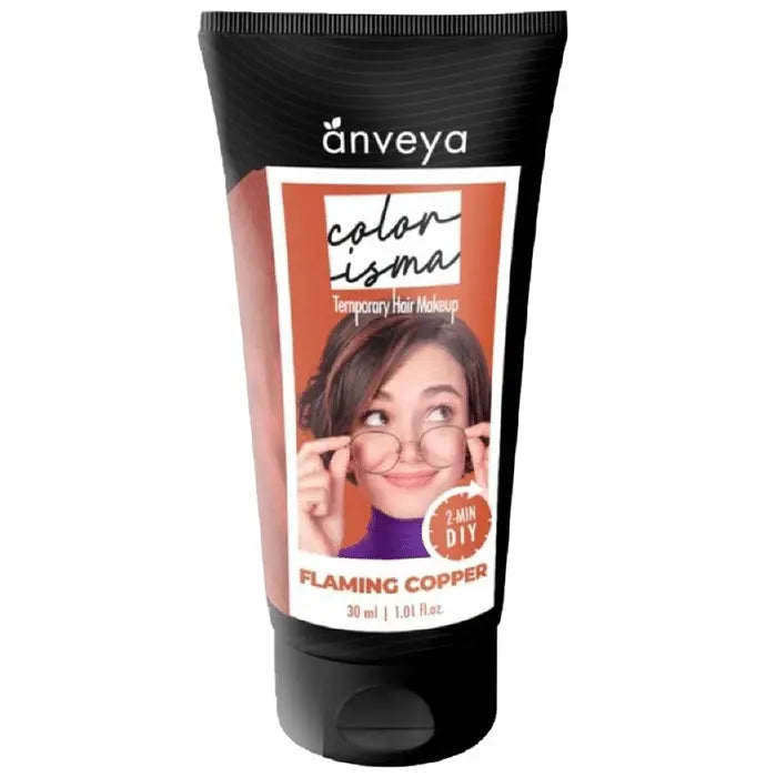 Anveya Colorisma 1 Day Temporary Hair Color (30ml Each) Flaming Copper - Nibasu