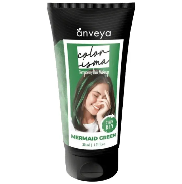 Anveya Colorisma 1 Day Temporary Hair Color (30ml Each) Mermaid Green - Nibasu
