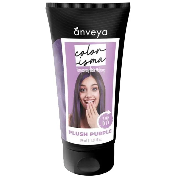 Anveya Colorisma 1 Day Temporary Hair Color (30ml Each) Plush Purple - Nibasu
