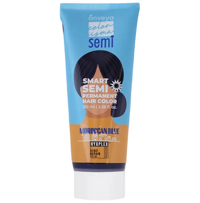 Anveya Colorisma Semi Permanent Hair Color Moroccan Blue - Nibasu