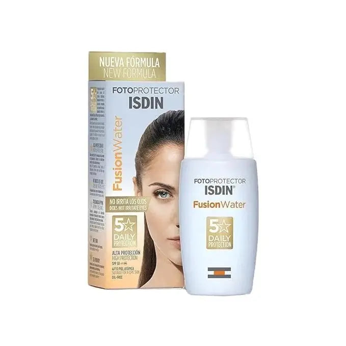 ISDIN Fotoprotector Fusion Water SPF 50 1.7 Fl Oz | 50 ml - Nibasu 