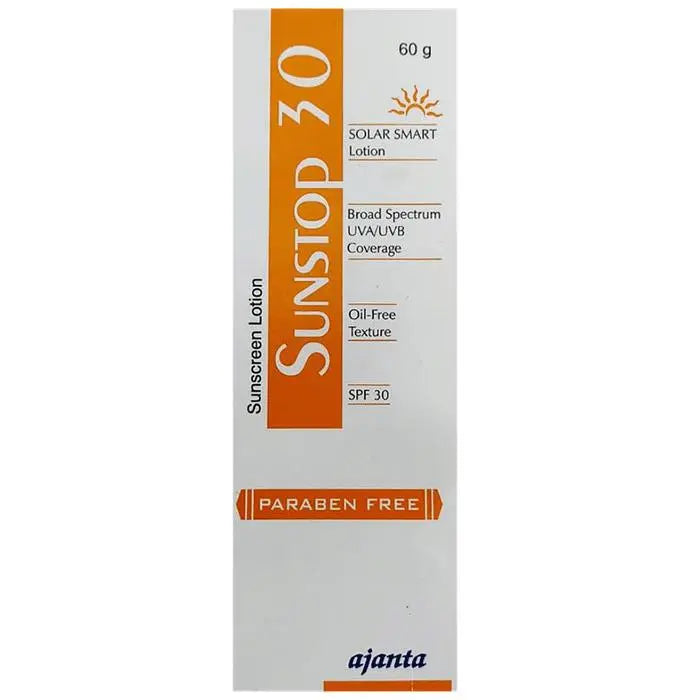 Sunstop Spf 30 Sunscreen | Oil-Free & Paraben Free Lotion - Nibasu 