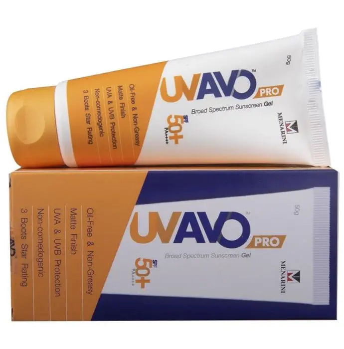 U.V. Avo Sunscreen SPF 50+ PA++++ | Oil-Free, Non-Greasy & Matte Finish Gel {-Nibasu}