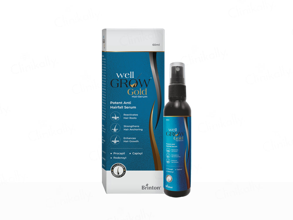 Well Grow Gold Anti-Hairfall Hair Serum - Nibasu 